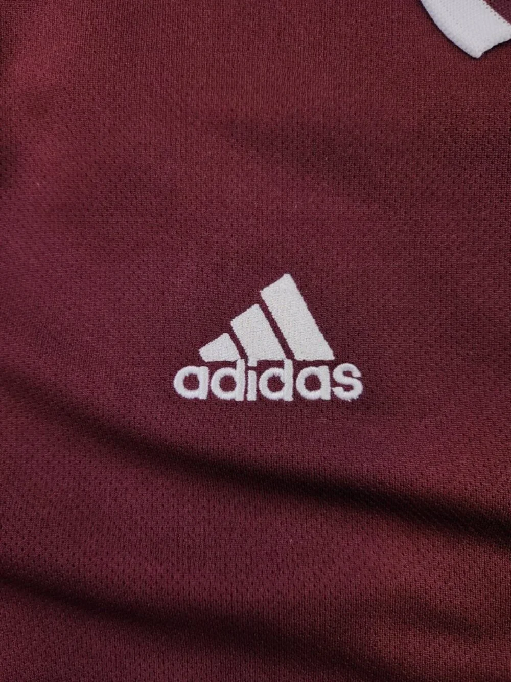 Adidas Climalite Men's Small Texas A&M Red Maroon Short Sleeve Polo Shirt Logo
